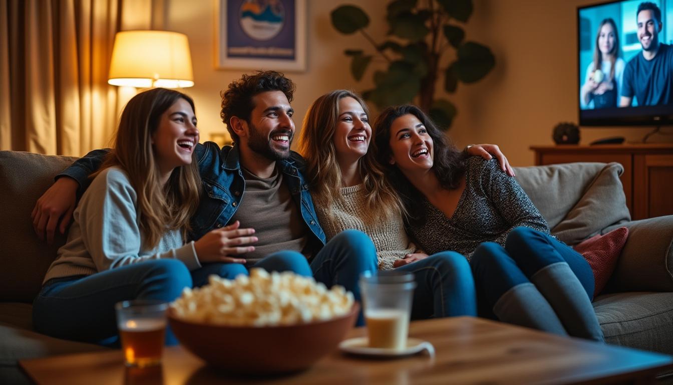 découvrez nos conseils pour organiser une soirée entre amis placée sous le signe des séries streaming : idées d'ambiance, collations, choix de séries et astuces pour une soirée fun et mémorable !