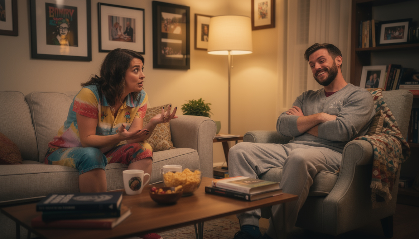 découvrez huguette et raymond dans scènes de ménage, un portrait touchant et humoristique des parents modernes confrontés aux défis du quotidien.