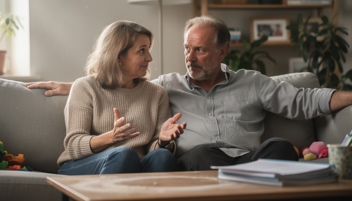 découvrez huguette et raymond dans scènes de ménage, un portrait humoristique et touchant des parents modernes confrontés aux défis du quotidien.