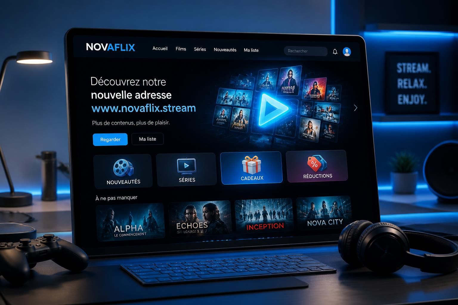 découvrez la nouvelle adresse de novaflix et profitez des dernières nouveautés ainsi que des offres spéciales exclusives. ne manquez pas nos promotions exceptionnelles !