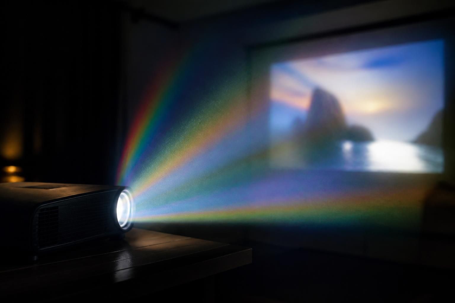 découvrez les secrets fascinants de l'effet arc-en-ciel sur les vidéoprojecteurs et comprenez comment ce phénomène impacte votre expérience visuelle.