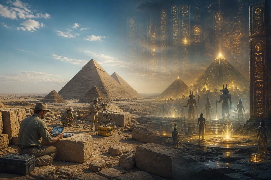 découvrez un documentaire captivant qui explore les mystères des pyramides, mêlant faits historiques et légendes pour dévoiler la vérité entre réalité et fiction.